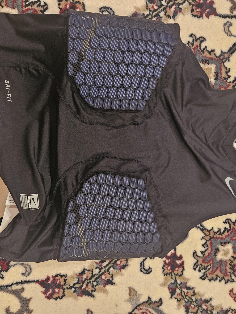 Nike Men’s Black Dri-FIT Padded Compression Shirt
